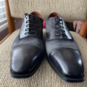 Mezlan leather and cloth shoes